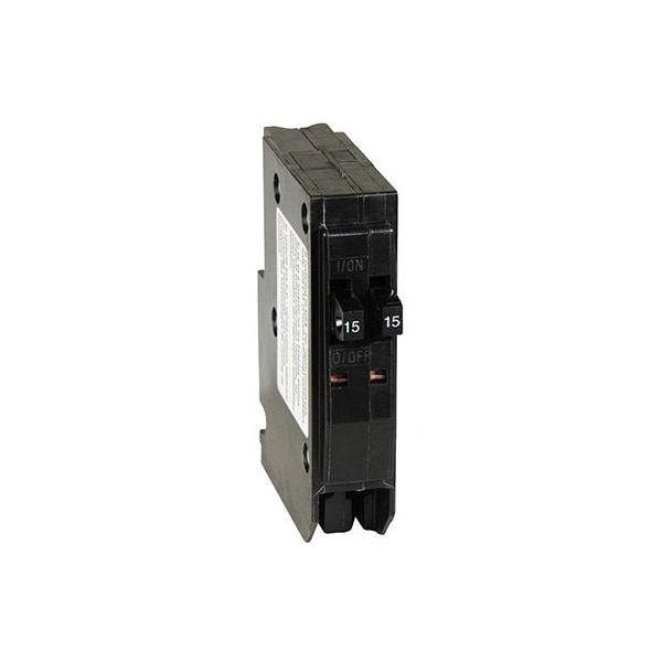 Square D Miniature Circuit Breaker, QO Series, 15A, 2x1 Pole, 120/240V AC, 10kA at 120/240V AC QO1515CP - main